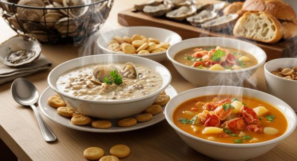 Les soupes et chowders de la Nouvelle-Angleterre : des saveurs maritimes réconfortantes